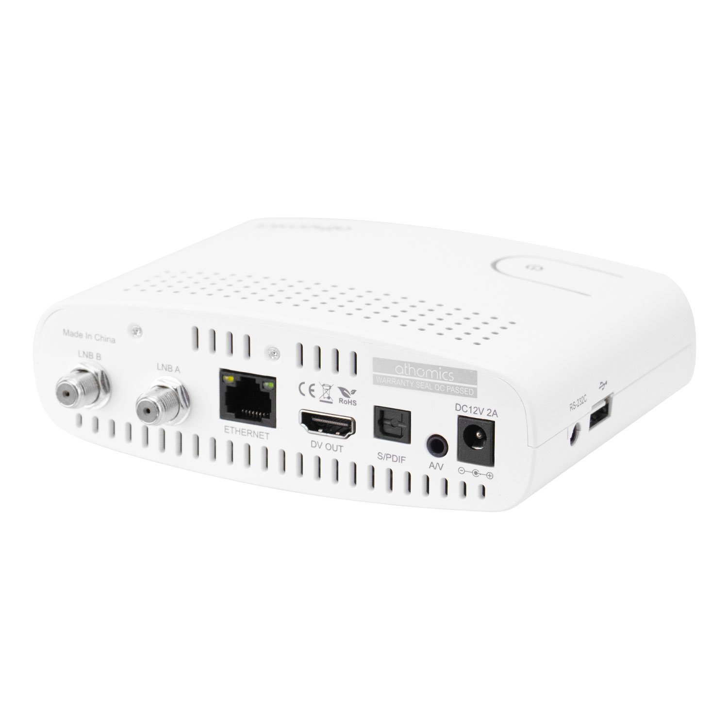 Receptor Athomics Ex Slim Ultra Hd Wi-Fi Branco - Imagem 2